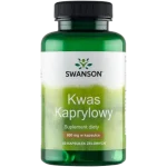 SWANSON Caprylic Acid kwas kaprylowy, kapsułki, 600 mg