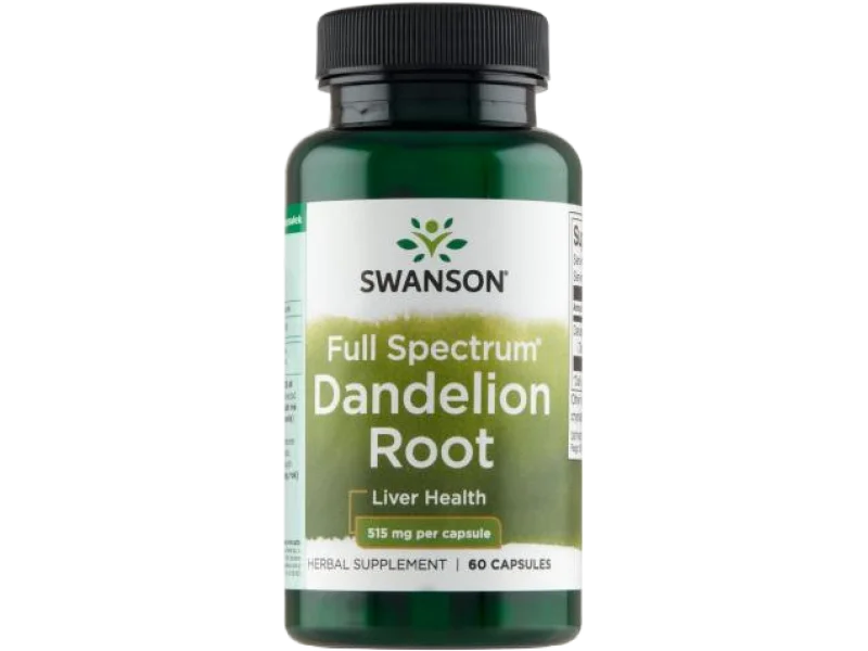 SWANSON Dandelion Root Mniszek lekarski, kapsułki, 515 mg