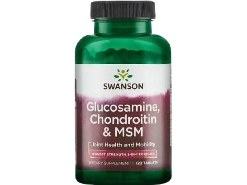 Swanson Glukozamina, chondroityna & MSM, tabletki