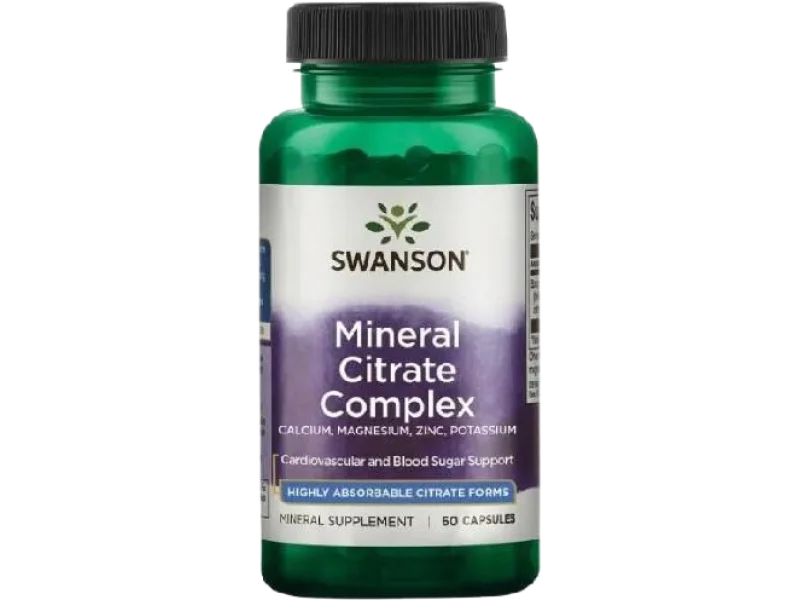 SWANSON Multi-Mineral Citrate Complex Cytryniany minerałów, kapsułki