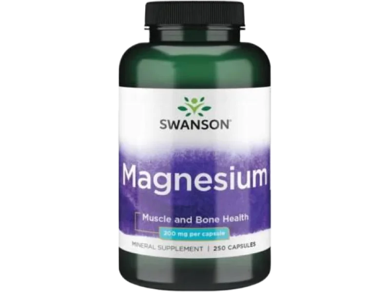 SWANSON Tlenek magnezu 200mg, kapsułki, 200 mg