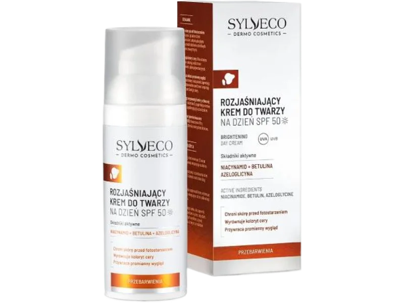 Sylveco Dermo Przebarwienia Rozjaśniający krem do twarzy na dzień SPF50