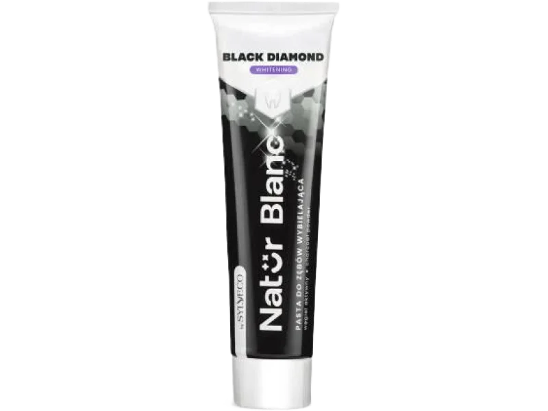 SYLVECO Natur Blanc Pasta do zębów Black Diamond wybielająca, pasta do jamy ustnej