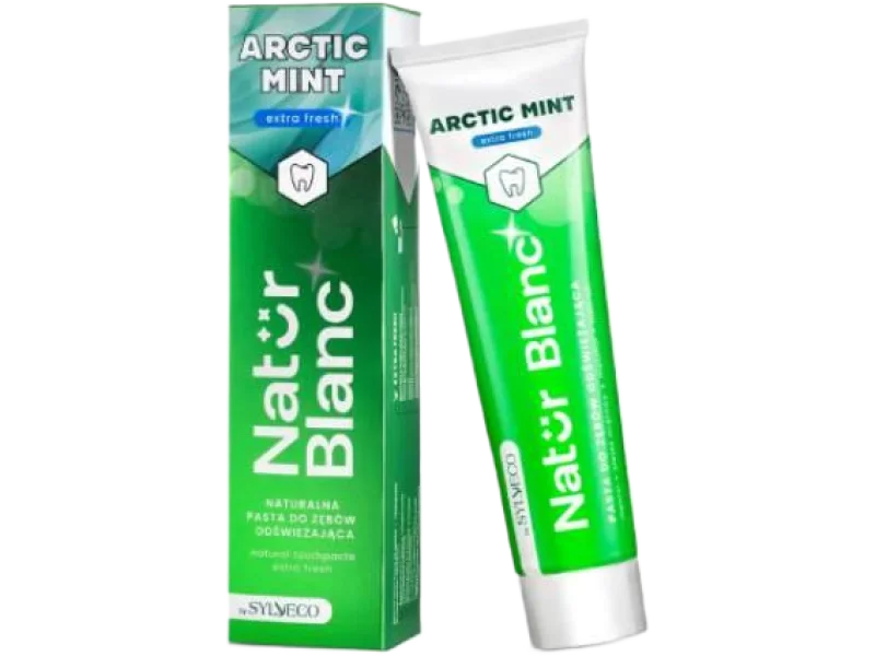 SYLVECO Natur Blanc Pasta do zębów odświeżająca ARCTIC MINT, pasta do jamy ustnej