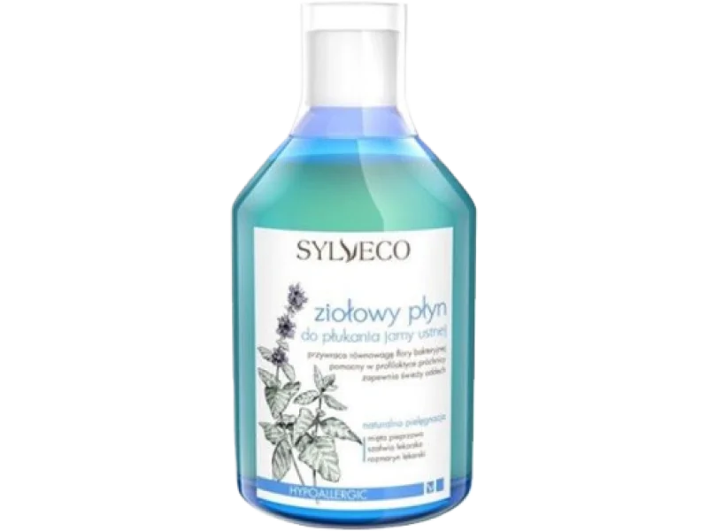 SYLVECO Ziołowy płyn do płukania jamy ustnej, płyn do jamy ustnej