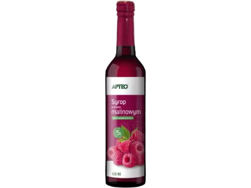 Syrop o smaku malinowym APTEO, płyn
