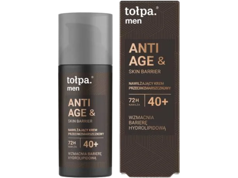 Tołpa Men Anti Age & Skin Barrier Nawilżający krem przeciwzmarszczkowy 40+