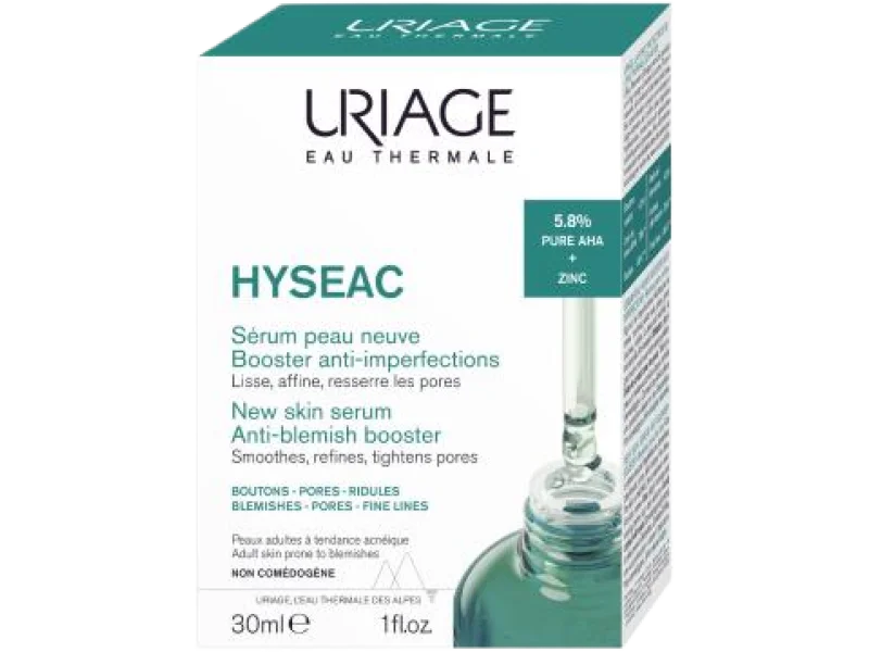 URIAGE HYSEAC Serum Booster przeciw niedoskonałościom, 5,8%