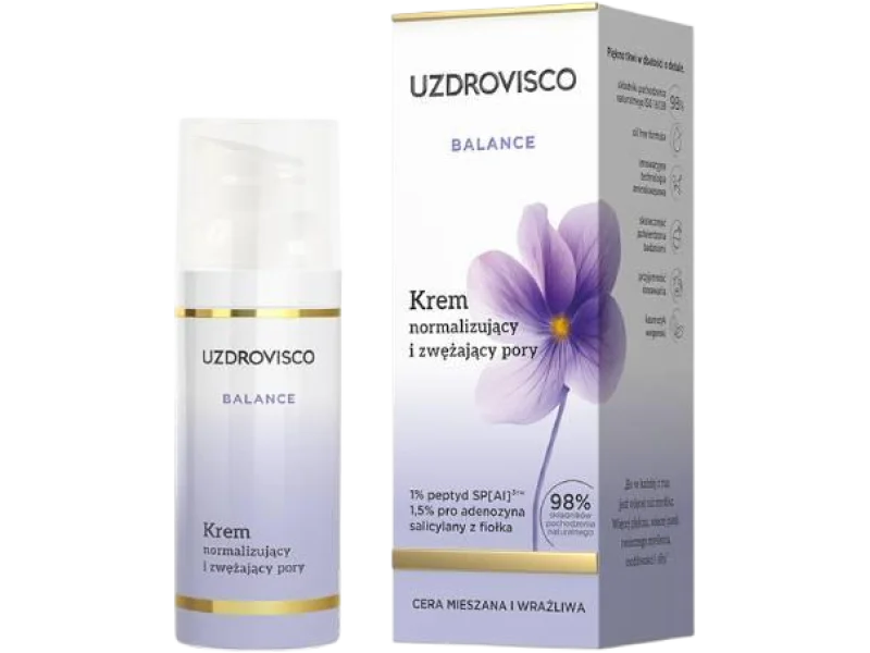 UZDROVISCO Balance Krem normalizujący i zwężający pory