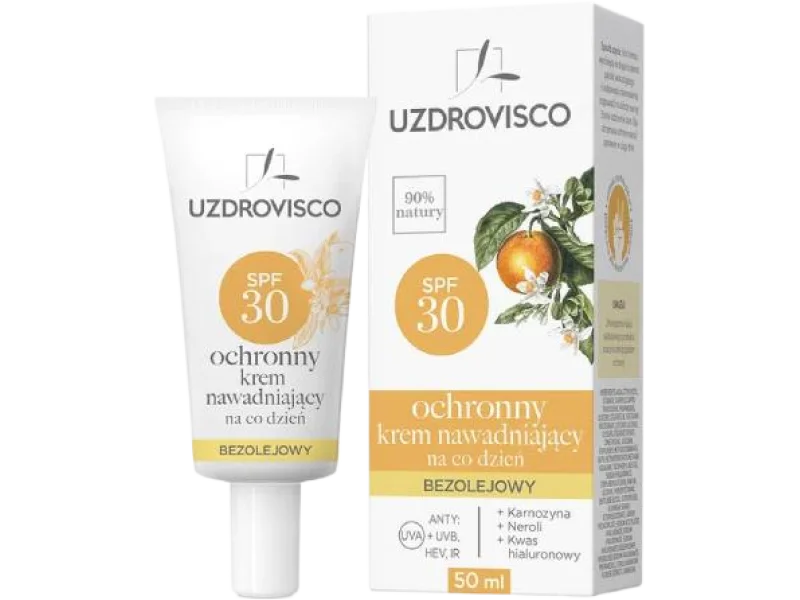 UZDROVISCO Bezolejowy ochronny krem nawadniający na co dzień SPF 30