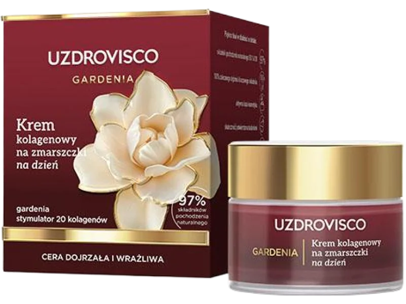 Uzdrovisco Gardenia Krem kolagenowy na zmarszczki na dzień