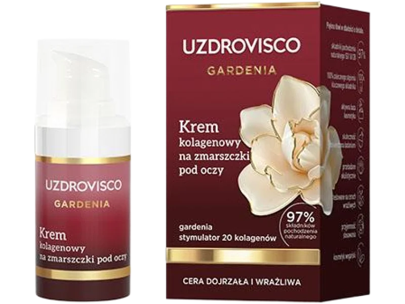 Uzdrovisco Gardenia Krem kolagenowy na zmarszczki pod oczy