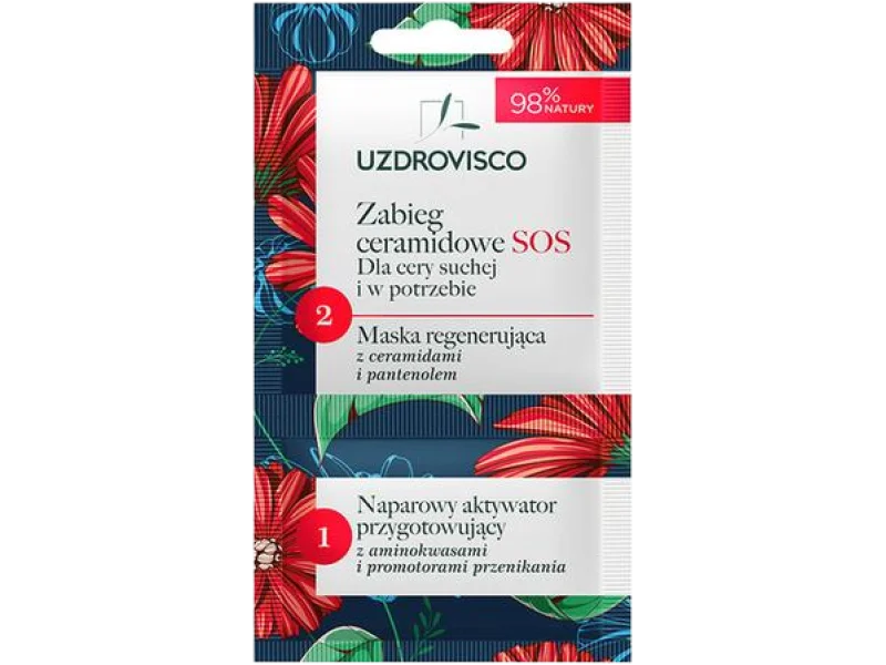 UZDROVISCO Zabieg SOS ceramidowe dla cery suchej i w potrzebie, żel
