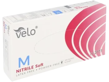 Zdjęcie produktu Velo Nitrile Soft Rękawice nitrylowe bezpudrowe, rękawiczki