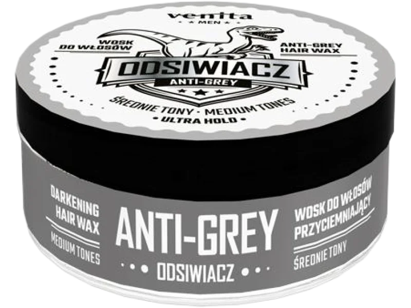VENITA MEN Wosk do włosów przyciemniający, średnie tony