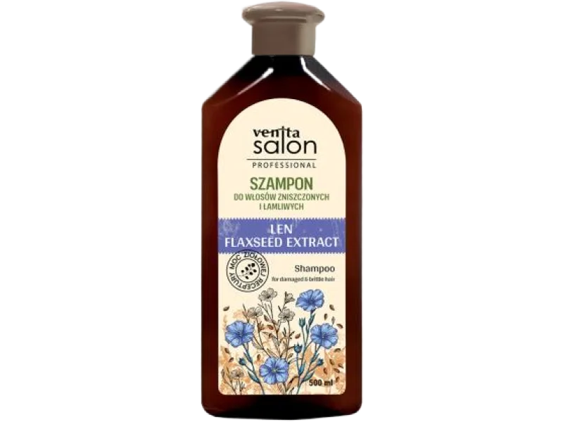 VENITA Salon Professional Szampon z lnem do włosów zniszczonych i łamliwych