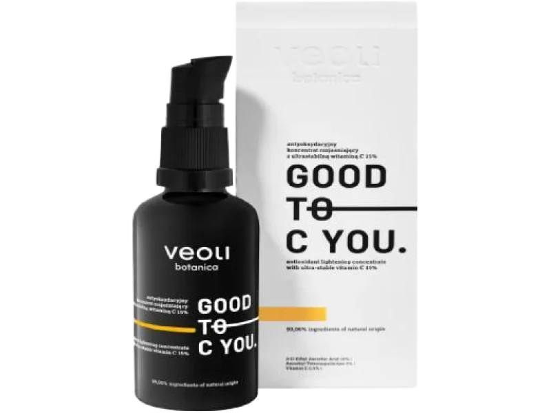 VEOLI BOTANICA Antyoksydacyjny koncentrat rozjaśniający z ultrastabilną witaminą C 15% GOOD TO C YOU, serum