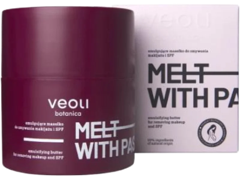 VEOLI BOTANICA Melt With Passion Emulgujące masełko do zmywania makijażu i SPF
