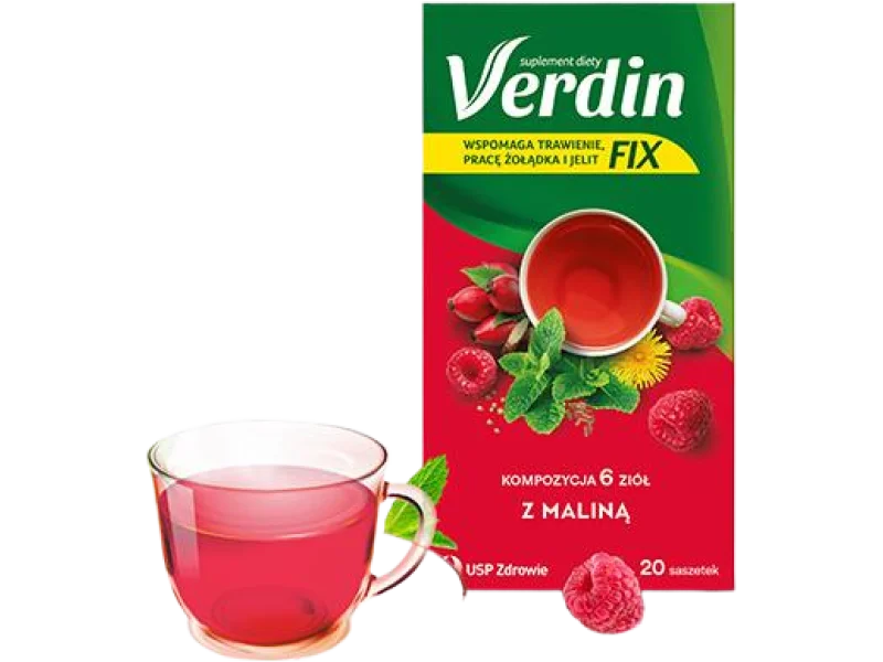Verdin FIX z Maliną, zioła do zaparzania
