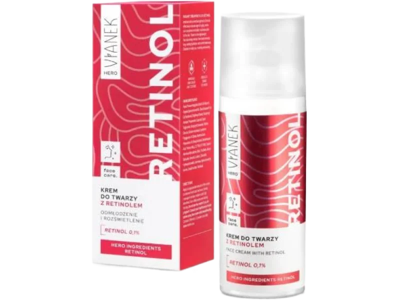 Vianek Hero Krem do twarzy z retinolem, 0,1%