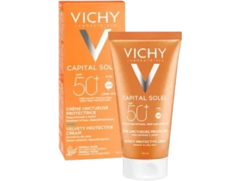 Zdjęcie produktu Vichy Capital Soleil Aksamitny przeciwsłoneczny krem do twarzy SPF 50+, SPF 50+
