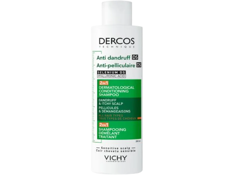 VICHY DERCOS Przeciwłupieżowy z odżywką 2w1, szampon