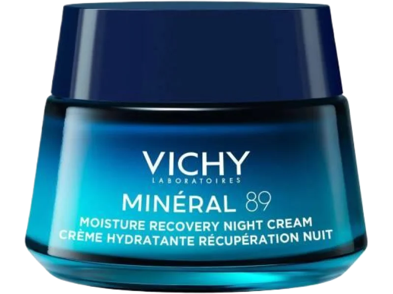 Vichy Mineral 89 Nawilżająco-regenerujący krem na noc z melatoniną