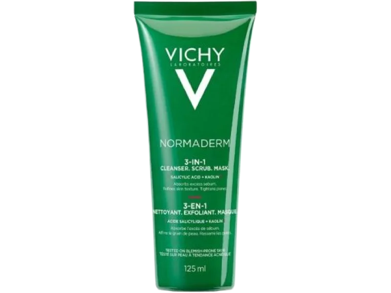 VICHY NORMADERM 3w1 Peeling + Maska + Oczyszczanie, żel