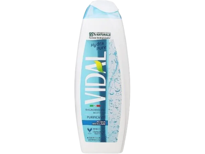 Vidal Hydra Pure Żel pod prysznic z wodą micelarną, żel