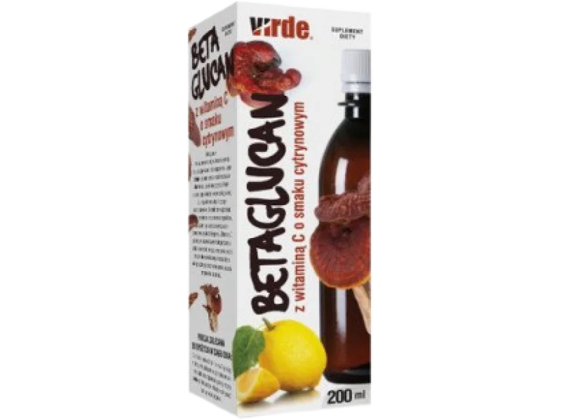 Virde Betaglucan z witaminą C o smaku cytrynowym, syrop