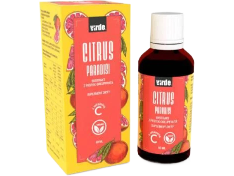 Virde Citrus Paradisi Ekstrakt z pestek grejpfruta z witaminą C, krople