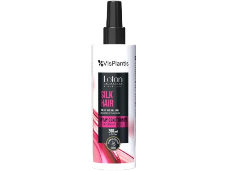 Vis Plantis Loton Silk Hair Odżywka w sprayu do włosów suchych i matowych z jedwabiem
