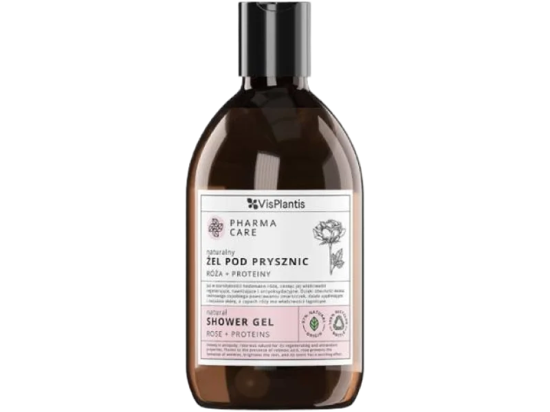 Vis Plantis Pharma Care Naturalny żel pod prysznic – Róża+Proteiny