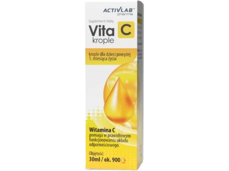 VITA C Activlab Pharma, krople, 5 mg/kroplę