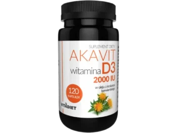 Zdjęcie produktu VITADIET Akavit Witamina D3 2000 IU, kapsułki miękkie, 50 µg