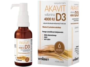 VITADIET Akavit Witamina D3 4000 IU, krople, 4000 IU