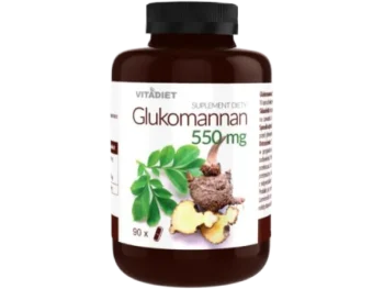 Zdjęcie produktu VITADIET Glukomannan błonnik na odchudzanie, kapsułki, 550 mg
