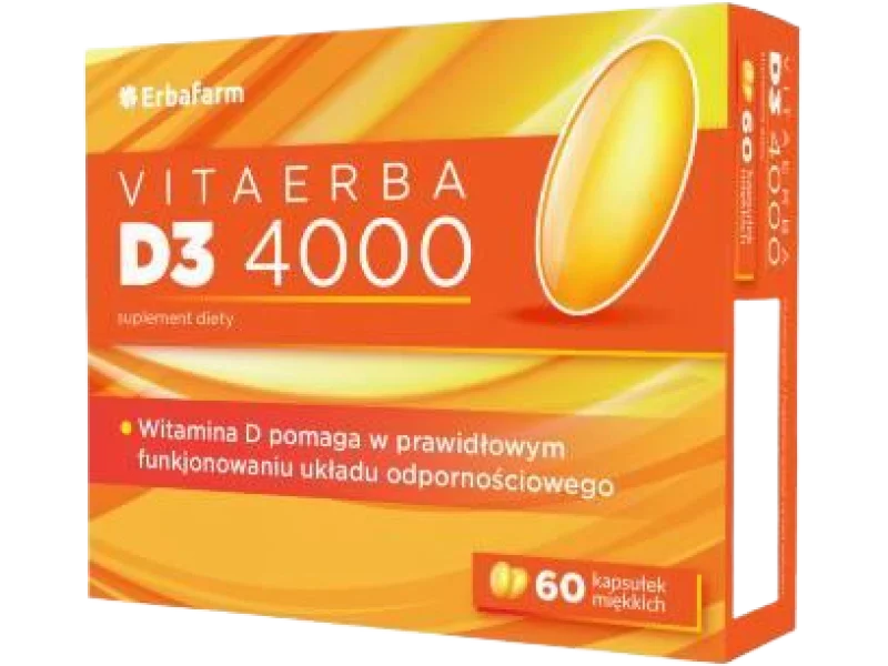 VitaErba D3 4000, kapsułki miękkie, 100 μg