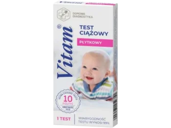 Zdjęcie produktu VITAM test ciążowy płytkowy 10mlU/ml Diagnosis, test diagnostyczny, 10 mlU/ml