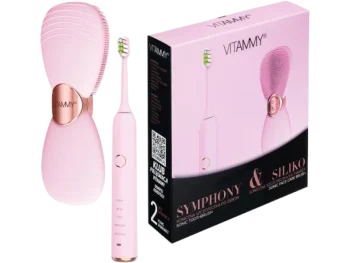 Zdjęcie produktu VITAMMY Symphony&Siliko Szczoteczka soniczna do zębów i Szczoteczka soniczna do twarzy, sprzęt medyczny