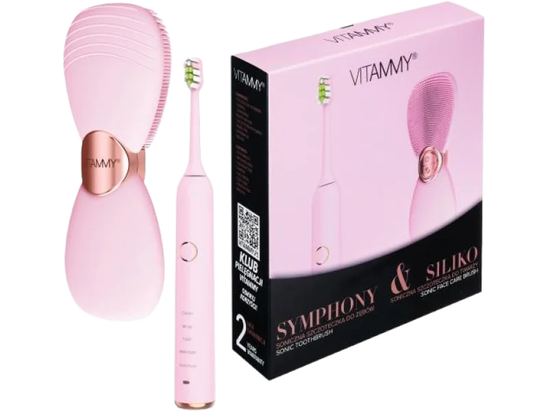 VITAMMY Symphony&Siliko Szczoteczka soniczna do zębów i Szczoteczka soniczna do twarzy, sprzęt medyczny