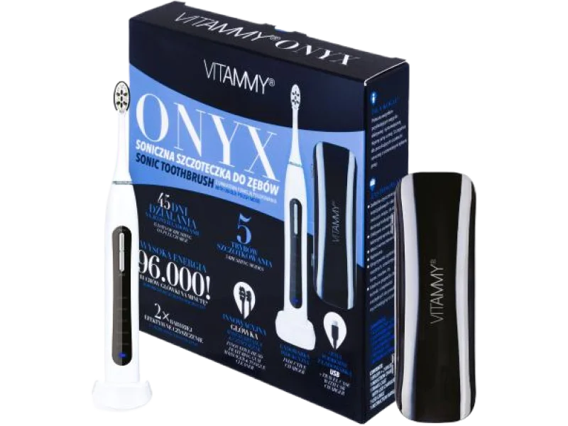 VITAMMY Szczoteczka soniczna Onyx, sprzęt medyczny