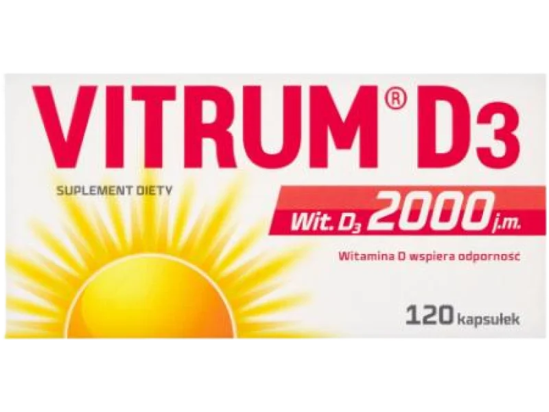 Vitrum D3 Witamina D3, kapsułki, 2000 j.m.