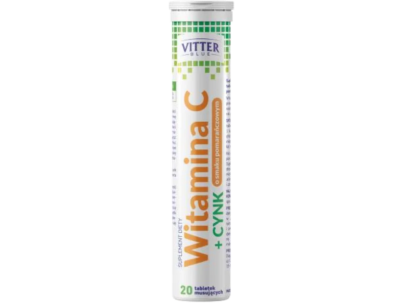 VITTER BLUE Witamina C + Cynk, tabletki musujące