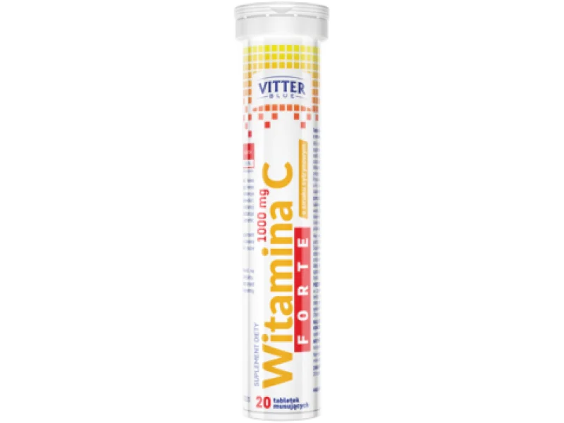 VITTER BLUE Witamina C FORTE, tabletki musujące, 1000 mg