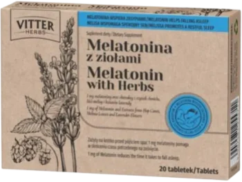 VITTER HERBS Melatonina z ziołami, tabletki