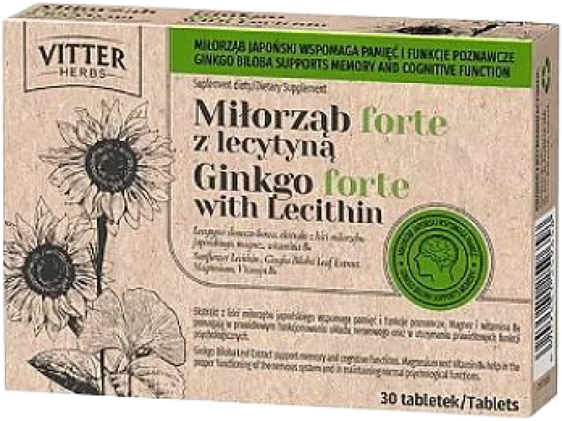 Vitter Miłorząb Forte z lecytyną, tabletki