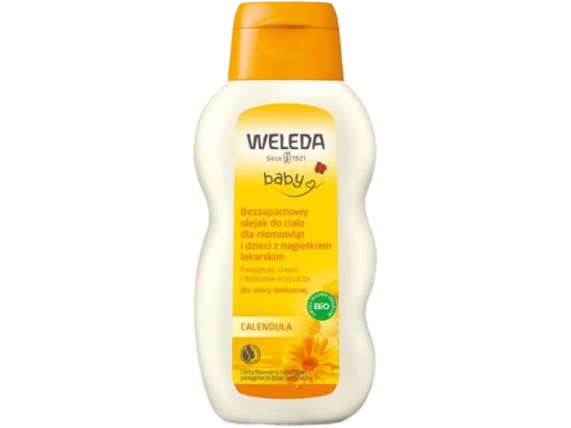 WELEDA Baby Calendula Bezzapachowy olejek do ciała dla niemowląt i dzieci