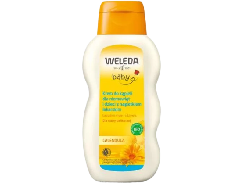 WELEDA Baby Calendula Krem do kąpieli dla niemowląt i dzieci z nagietkiem lekarskim