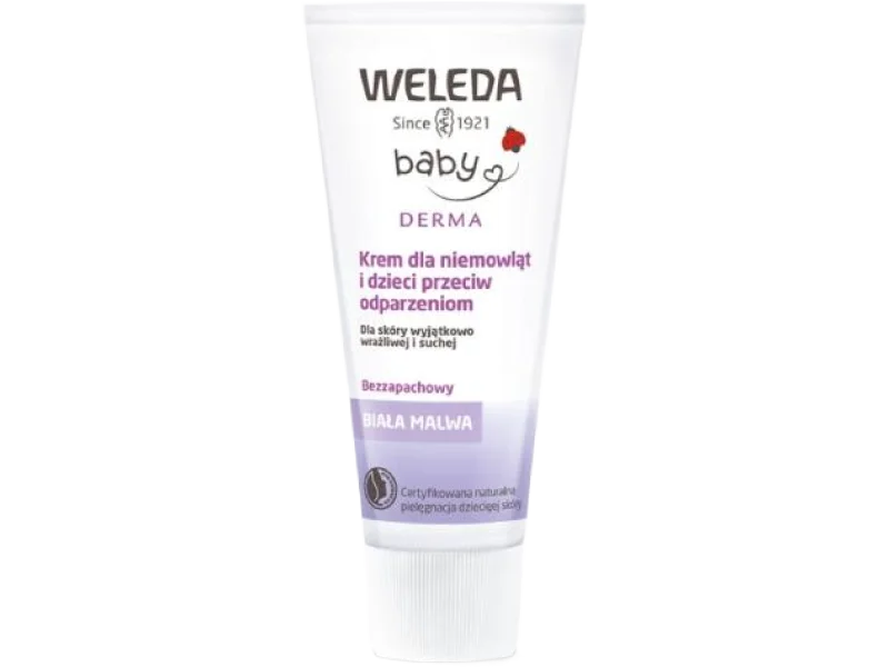 WELEDA Baby Krem dla niemowląt i dzieci przeciw odparzeniom z białą malwą